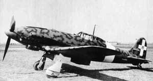 Left side view of the Macchi MC.205 Veltro at rest