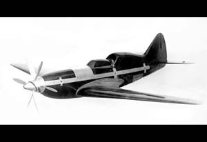 Image from the Public Domain; Wind tunnel model showing what the SE 580 looked like in flight.