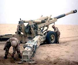 Thumbnail picture of the M198 155mm towed artillery gun