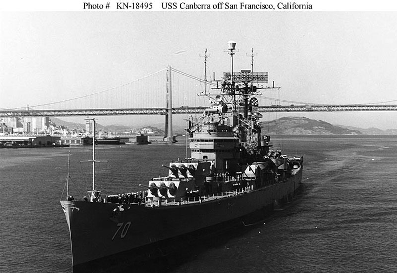 Image of the USS Canberra (CA-70)