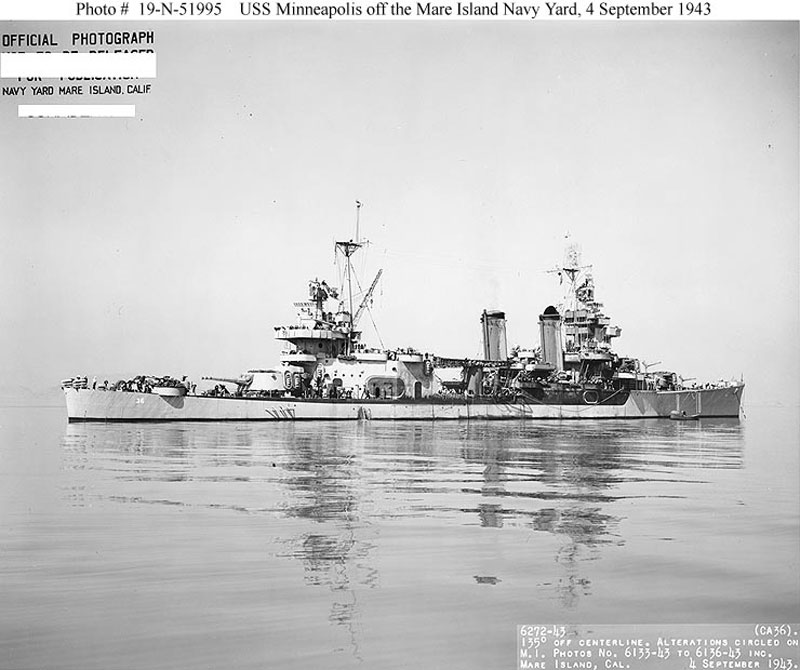 Image of the USS Minneapolis (CA-36)