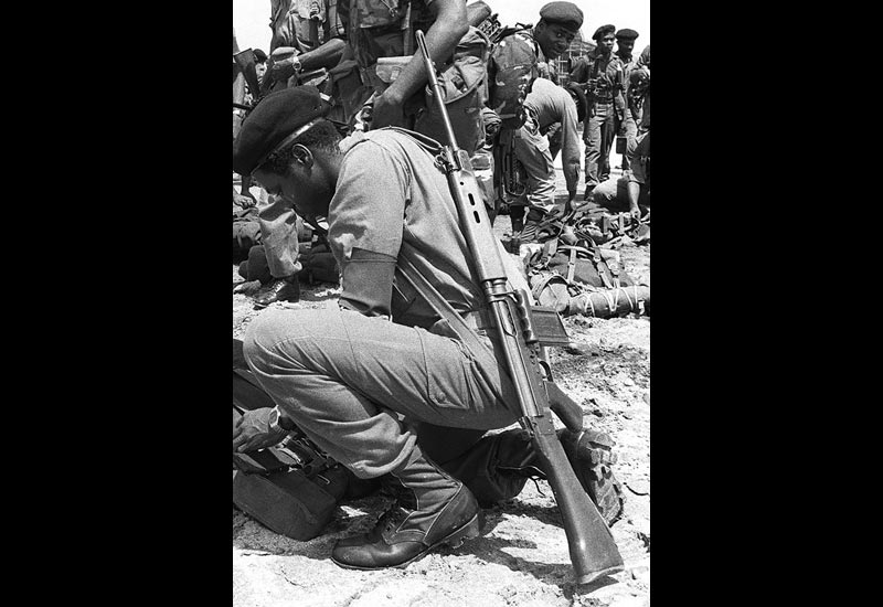 Image of the Enfield L1A1 SLR (Self-Loading Rifle)