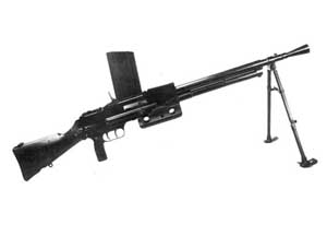 A basic resemblance to the British BREN is apparent in the French Model 1929 Light Machine Gun