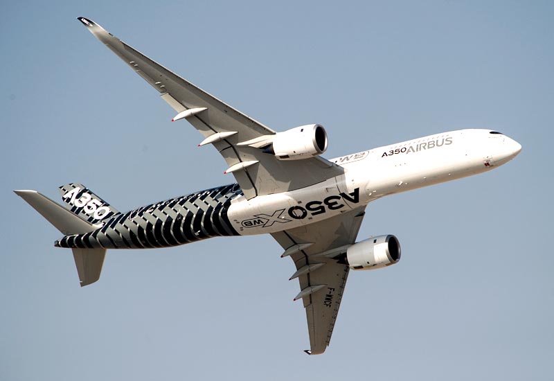 Image of the Airbus A350