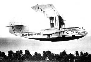 Rare image of an Aeromarine 75 Flying Boat in flight.
