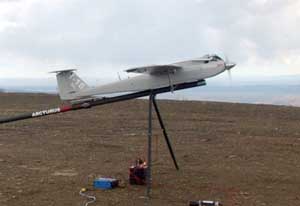 Close-up view of the Arcturus T-20 UAV ready for flight
