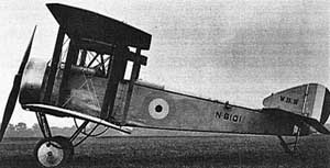 Left side view of the Beardmore WB III / SB 3 navy fighter