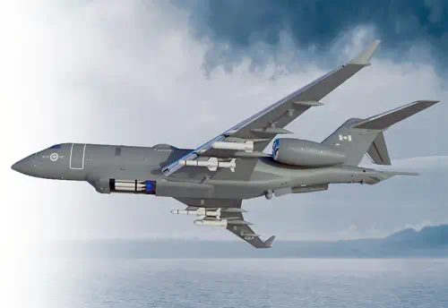Artist rendition of the proposed Bombardier-General Dynamics CMMA; official marketing materials.