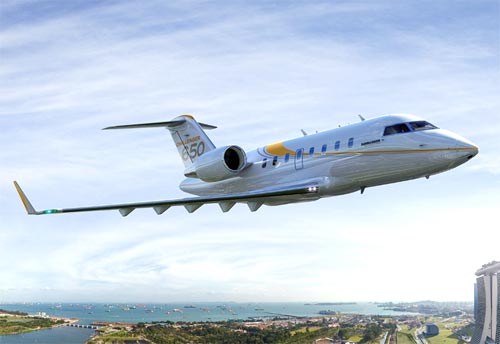 Image from official Bombardier marketing materials; Challenger 650 pictured.