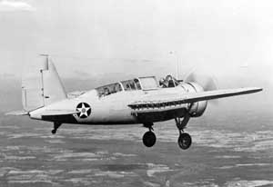 Public Domain image of the Brewster SBN-1 in flight.