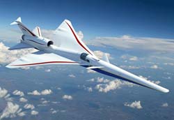 Picture of the Lockheed Martin / NASA X-59 LBFD