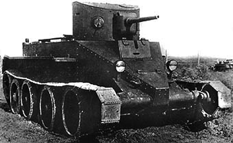 Image of the BT-2 (Bystrochodnij Tankov)