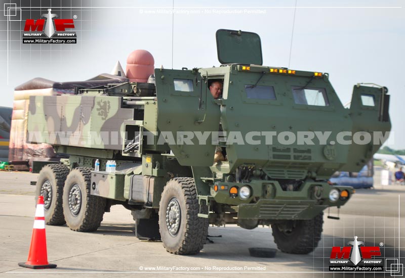 Image of the M142 High Mobility Artillery Rocket System (HIMARS)