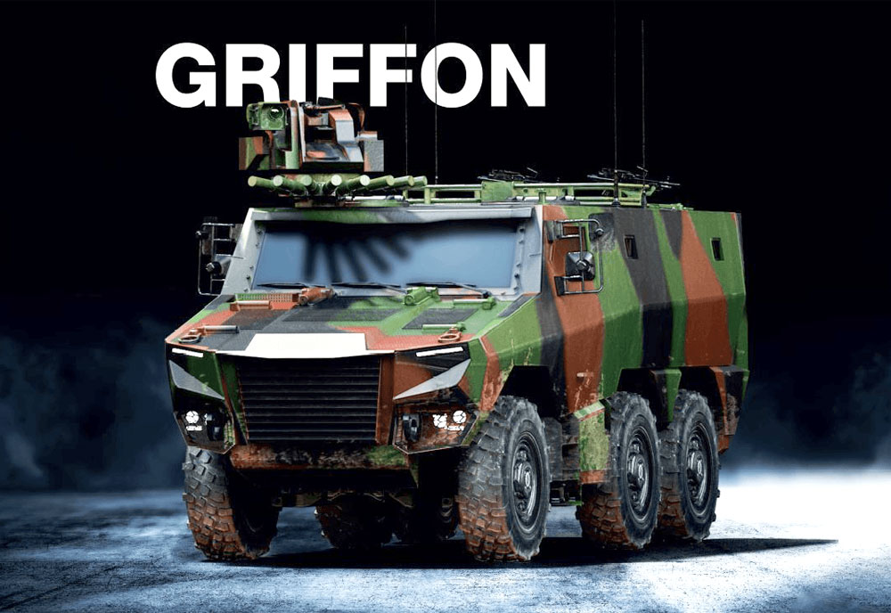 Image of the Nexter Griffon VBMR (Vehicule Blinde Multi-Roles)