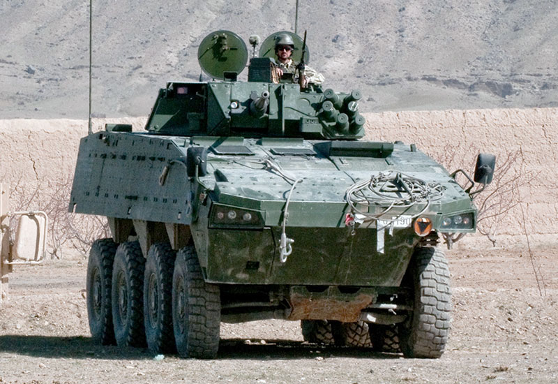 Image of the Patria AMV (Armored Modular Vehicle)