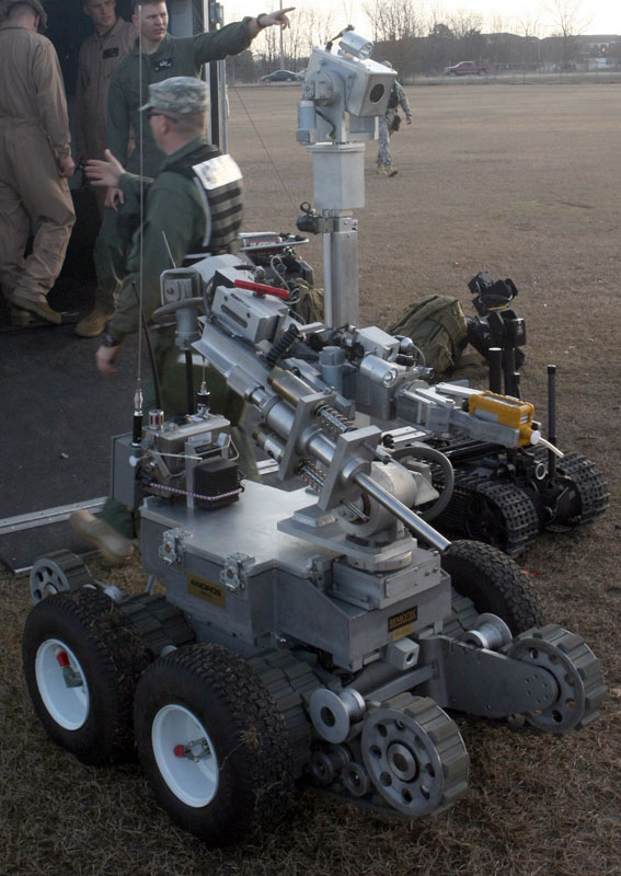 Image of the REMOTEC ANDROS F6A Remote Ordnance Neutralization System (RONS)