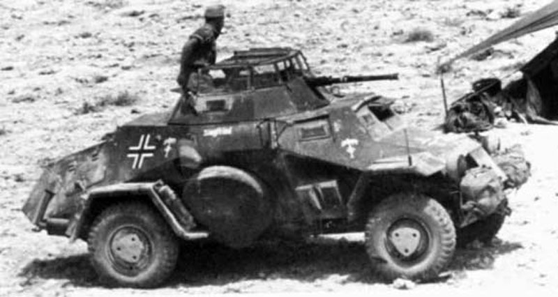 Image of the SdKfz 222 (Leichter Panzerspahwagen)