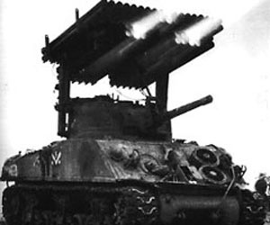 Image of the Sherman Calliope (Rocket Launcher, T34)