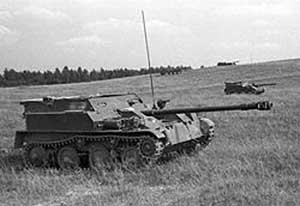Front right side view of an ASU-57 gun system