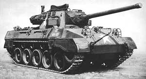 Front right side view of the M18 Hellcat tank destroyer