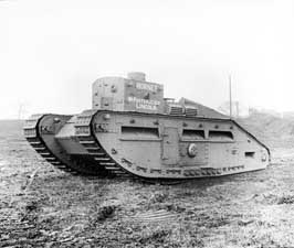 Front left side view of the Medium Mark C Hornet tank