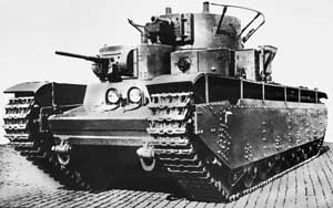 Front left side view of the T-35 Heavy Tank
