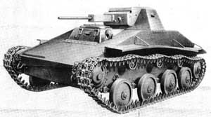 Front left side view of the T-60 light tank