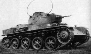 Front right side view of the Toldi Light Tank