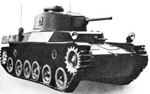 Front right side view of the IJA Type 1 Chi-He Medium Tank