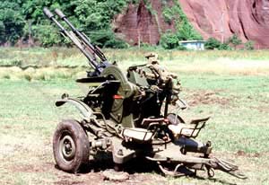 Thumbnail picture of the Soviet ZU-23 anti-aircraft system