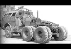 History of the U.S. Army M25 (G160) Dragon Wagon tank transporting military truck