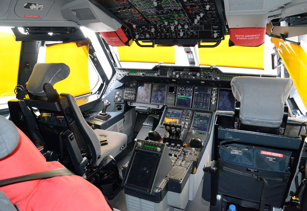 Cockpit image of the Airbus Military A400M
