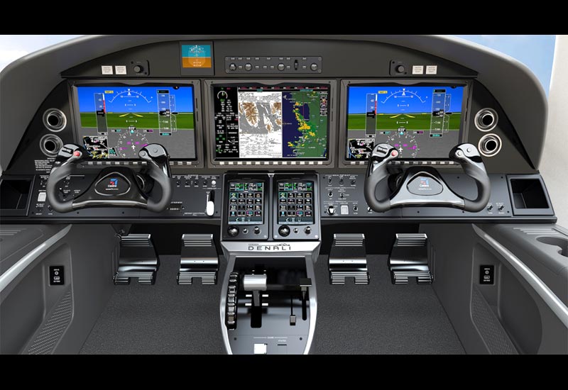 Cockpit image of the Cessna Denali