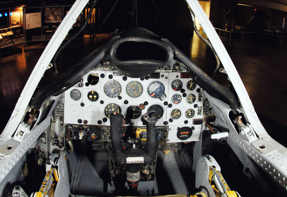 Cockpit image of the CONVAIR F-102 Delta Dagger