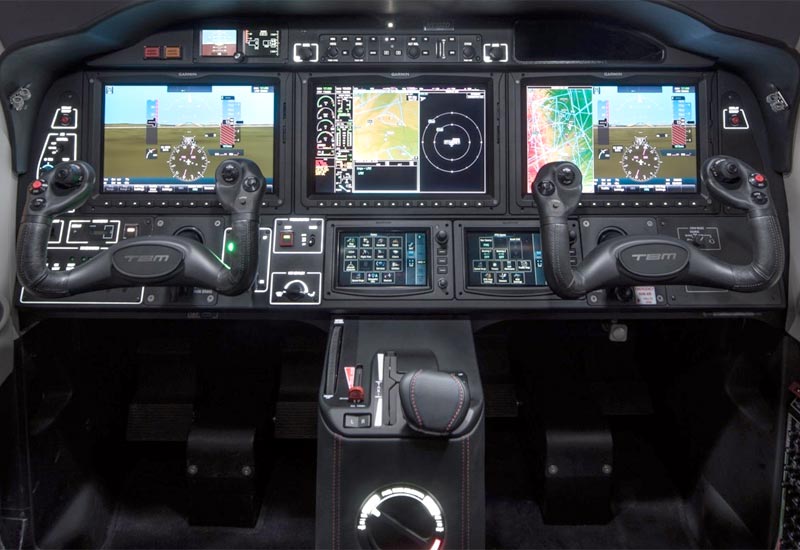 Cockpit image of the Daher TBM (series)