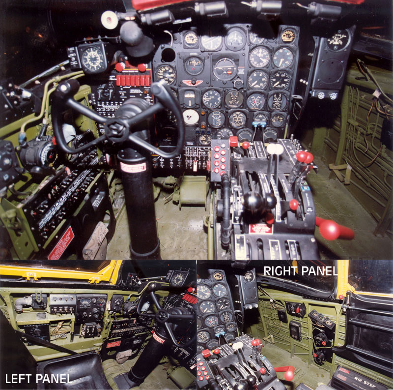 Cockpit image of the Douglas A-26B Invader