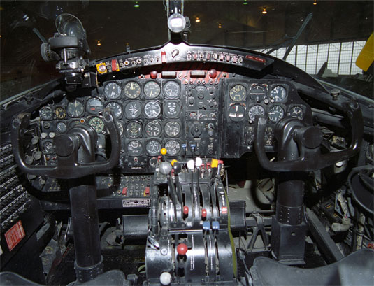Cockpit image of the Douglas B-26K Counter Invader (A-26B)