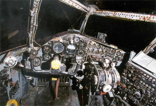 Cockpit image of the Douglas B-66 / RB-66 Destroyer