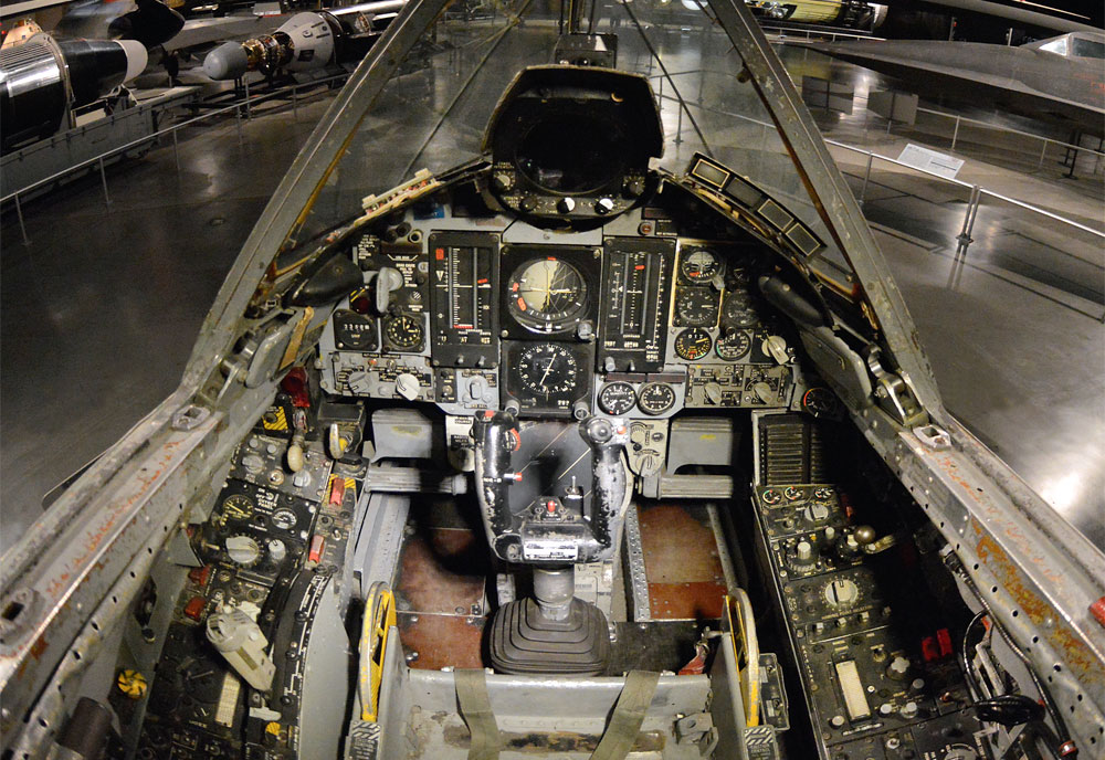 Cockpit image of the CONVAIR F-106A Delta Dart