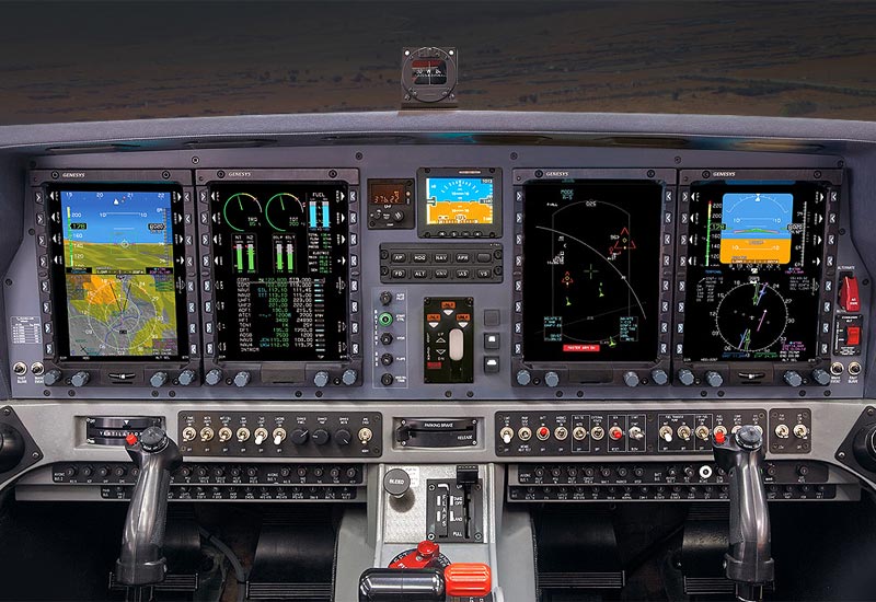 Cockpit image of the Grob G120