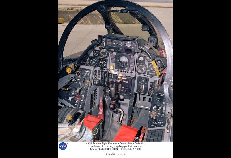 Cockpit image of the Grumman F-14 Tomcat