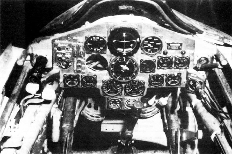 Cockpit image of the Horten Ho 229 A-0