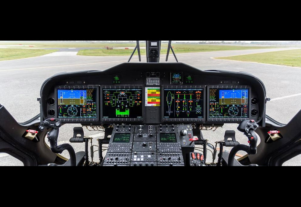 Cockpit image of the Leonardo AW149