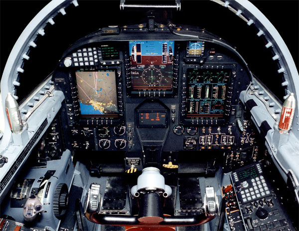 Cockpit image of the Lockheed Martin U-2S Dragon Lady