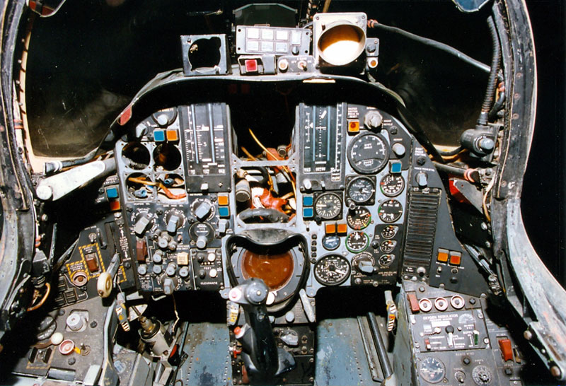 Cockpit image of the Republic F-105 Thunderchief