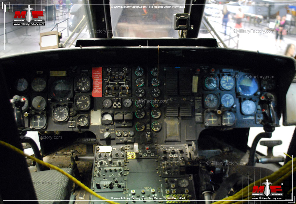 Cockpit image of the Sikorsky HH-3E Jolly Green Giant