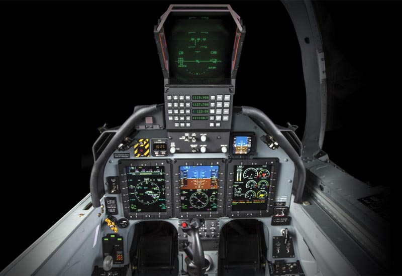 Cockpit image of the Beechcraft / Raytheon T-6 Texan II