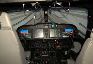 Cockpit picture of the Leonardo AW189
