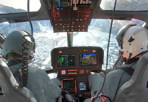 Cockpit picture of the Leonardo AW09 Agusta