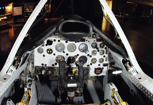 Cockpit picture of the CONVAIR F-102 Delta Dagger
